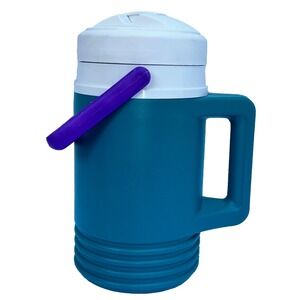 Igloo Legend Flip Spout Jug Green Purple 1/2 Half Gallon Pitcher Vintage 1997